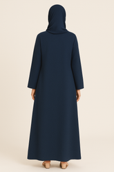 Zinc Navy Seamline Abaya